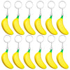 LBSXQGS 12Pcs Banana Keychains Stress Toy  Mini Banana Relief Toy  PU Banana Toy for Stress Relief Kids mature-themeds Birthday Party Favors School Supplies