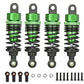 Aluminum Oil Filled RC Shocks Absorbers Damper for Tamiya TT01 Mf-01x 1/10 RC Car Upgrade Parts 4 pcs/set(Green)