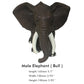 Funshowcase African Jungle Animals Toy Elephants Figure Realistic Plastic Figurine Playset Lot 3-Piece