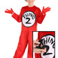 Elope Dr Seuss Thing 1 & Thing 2 Costume For Kids - Medium (8-10)