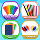 Goody King Arts And Crafts Supplies For Kids - Craft Art Supply Jar Kit For Student Age 4 5 6 7 8 9 10 Year Old Crafting Activity - Collage Arts Set For Toddlers Preschool Diy Classroom Home Project