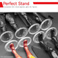 Sixpoints 6 Inch Action Figure Stand , Black Plastic Figure Display Holder Base ,Model Support Stands Compatible With 1/12 Marve