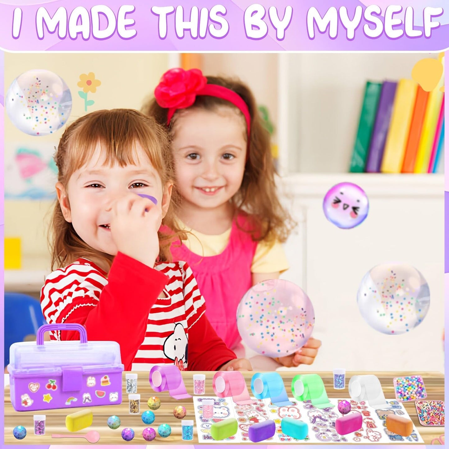 Ziza Nano Tape Bubble Kit For Kids, Nano Tape Squishy Maker Kit, Nano Bubble Tape Kit, Nano Tape Bubbles, Toys For Girls 8-10, G