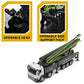 Qcar Concrete Pump Truck Construction Vehicles Toys,1:50 Scale Diecast Site Concrete Pump Truck, Toy Trucks for Kids (Green)