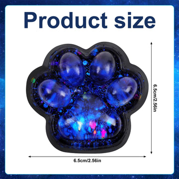 Cat Paw Squeeze Toy, Starry Sky Cat Paw Squish Toys Fun Squishy Pinch Taba Toy Fufu Kitty Paw Relaxing Stress Toy Kawaii Paw Fid