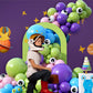 Wpensky Monster Balloons Arch Kit - Rubber Balloon Decoration for Monster Theme Party - Pink, Green, Blue, Purple