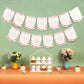Fangleland Wildflower Theme 1st Birthday Photo Banner from Newborn to 12 Months for Girls, Growth Record Monthly Milestone Pictu