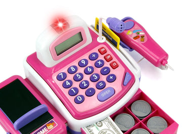 Pretend Play Electronic Cash Register Toy Realistic Actions And Sounds For 36 Months To 216 Months