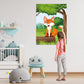 Neburora Pin The Tail On The Fox Party Game With 30 Tails For Forest Farm Birthday Christmas Supplies Pin Game, Boys Girls Woodl
