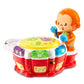 VTech Baby Beats Monkey Drum - Small Multicolor Toy Drum, Plastic, Model 80-503200, Includes AAA Battery and Manual