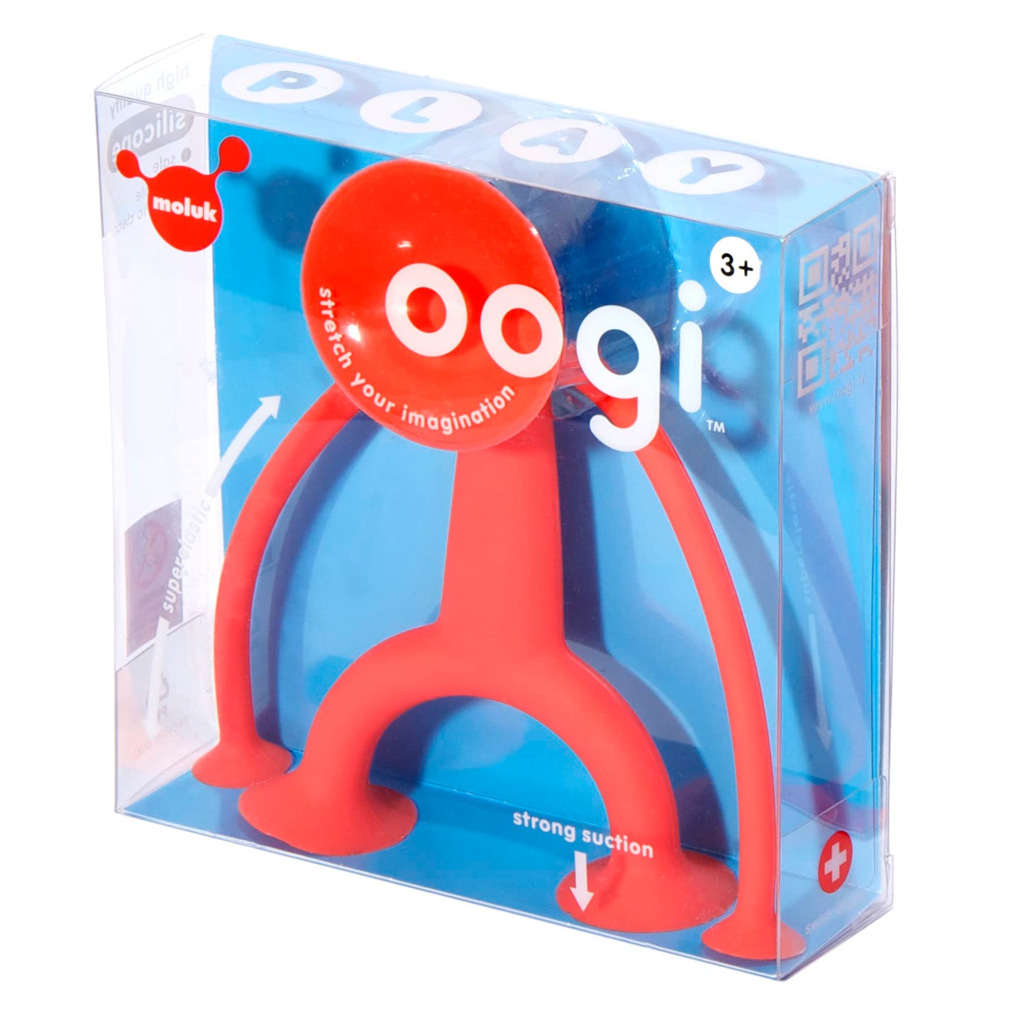 Fat Brain Toys Oogi By Moluk - Red - Open-Ended Fidget Toy For Kids, Teens, Adults