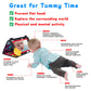 Baby Mirror Tummy Time Toys 0-3 3-6 Months With Crinkle Cloth Books Infant High Contrast Newborn Sensory Toy Baby 3 4 5 Month Black And White Toy For 0-6 7 8 9 Months Babies 6-12 Month Gifts