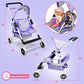 Baby Doll Collection Anivia Doll Stroller Heart Design Gifts For Toddlers And Girls Foldable Doll Stroller (Da208 Purple)…