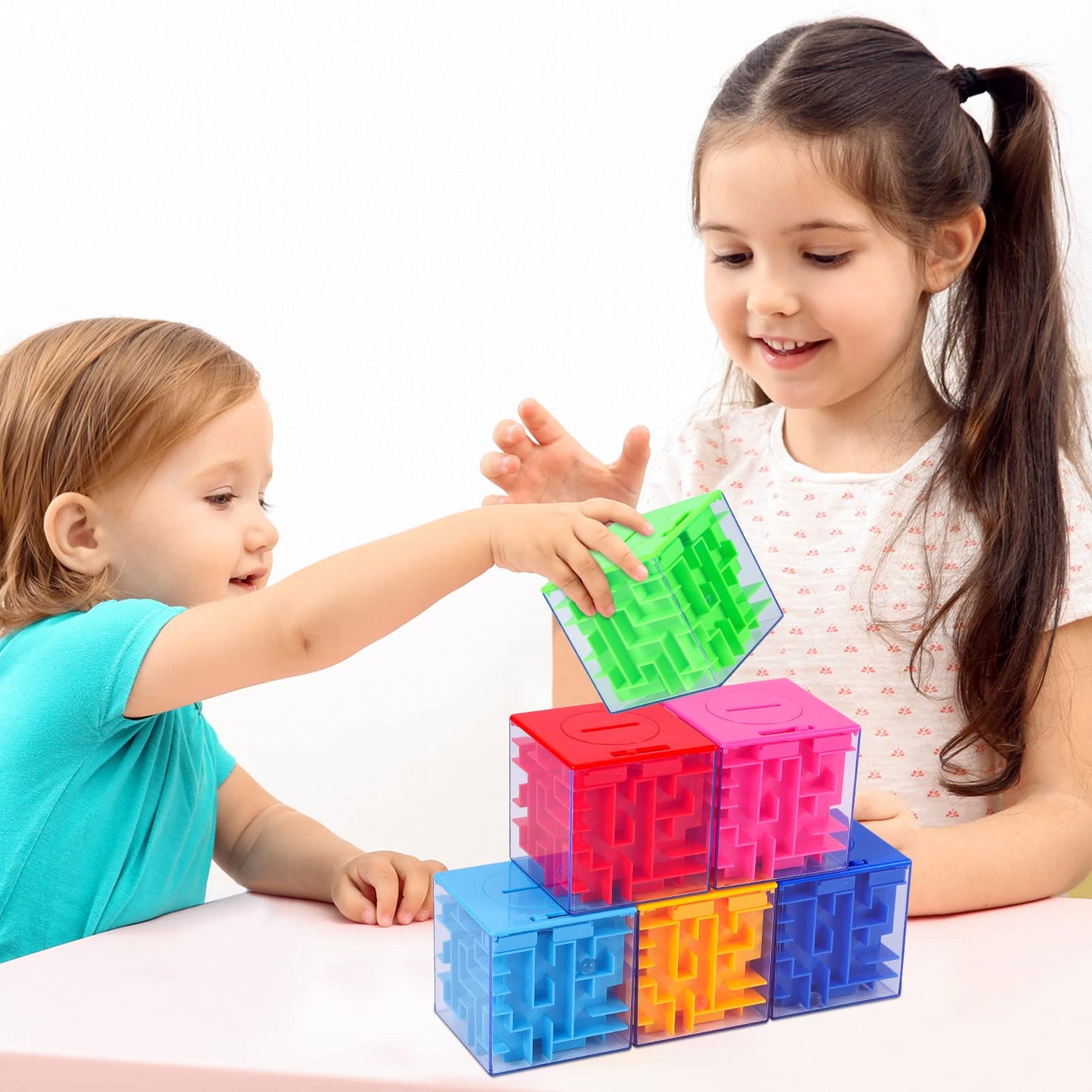 6Pack Money Maze Puzzle Box, Twister.Ck Unique Money Gift Holder Box, Fun Maze Puzzle Games For Kids And Adult Birthday