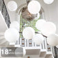 24Pcs 18 Inch Big White Balloons Latex Round Balloons Giant White Balloon Jumbo Thick Balloons For Photo Shoot Birthday Wedding Party New Year'S Day Christmas Decorations