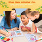 BenLouis 12 Summer Mini Coloring Books Kids with 12 Stacking Crayons Pool Beach Party Favors Small Activity Books Bulk for Kids