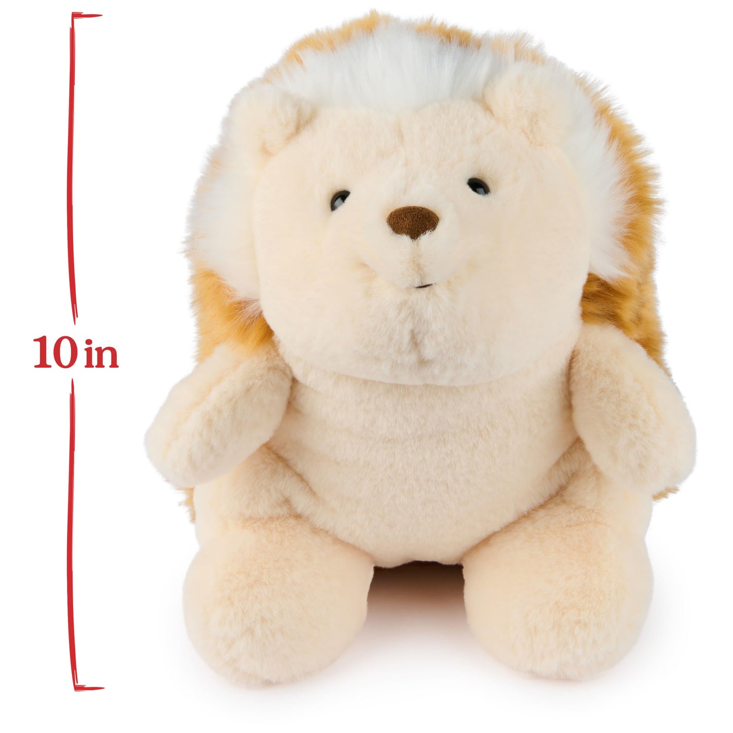 GUND Tea Hedgehog Plush Stuffed Animal, 10” Tan/Brown, High Quality Materials, Ages 1+ - Model 6070232