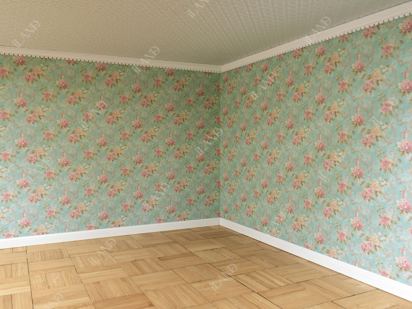 iLAND Originality Dollhouse Wallpaper 39 * 15.7 inch, Dollhouse Accessories on 1:12 Scale or 1:6 Scale (Blossom)