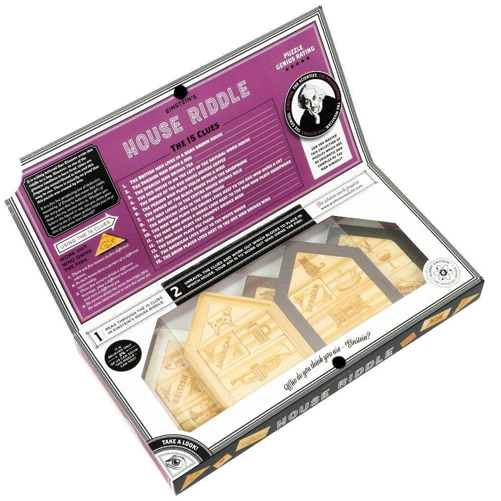 The Einstein Collection Einsteins House Riddle/Riddle Based Brain Game/Professor Puzzle 3D Brain Teaser Puzzles