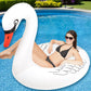 Sinbyuer Swan Inflatable Pool Floats, Large Pool Float Water Floaties For Adults, 42'' Pool Inner Tube Swim Tube Ring With Fast