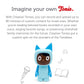 Tonies Creative Audio Character - Record And Upload Up To 90 Minutes Of Your Own Stories And Songs - Light Blue/Dark