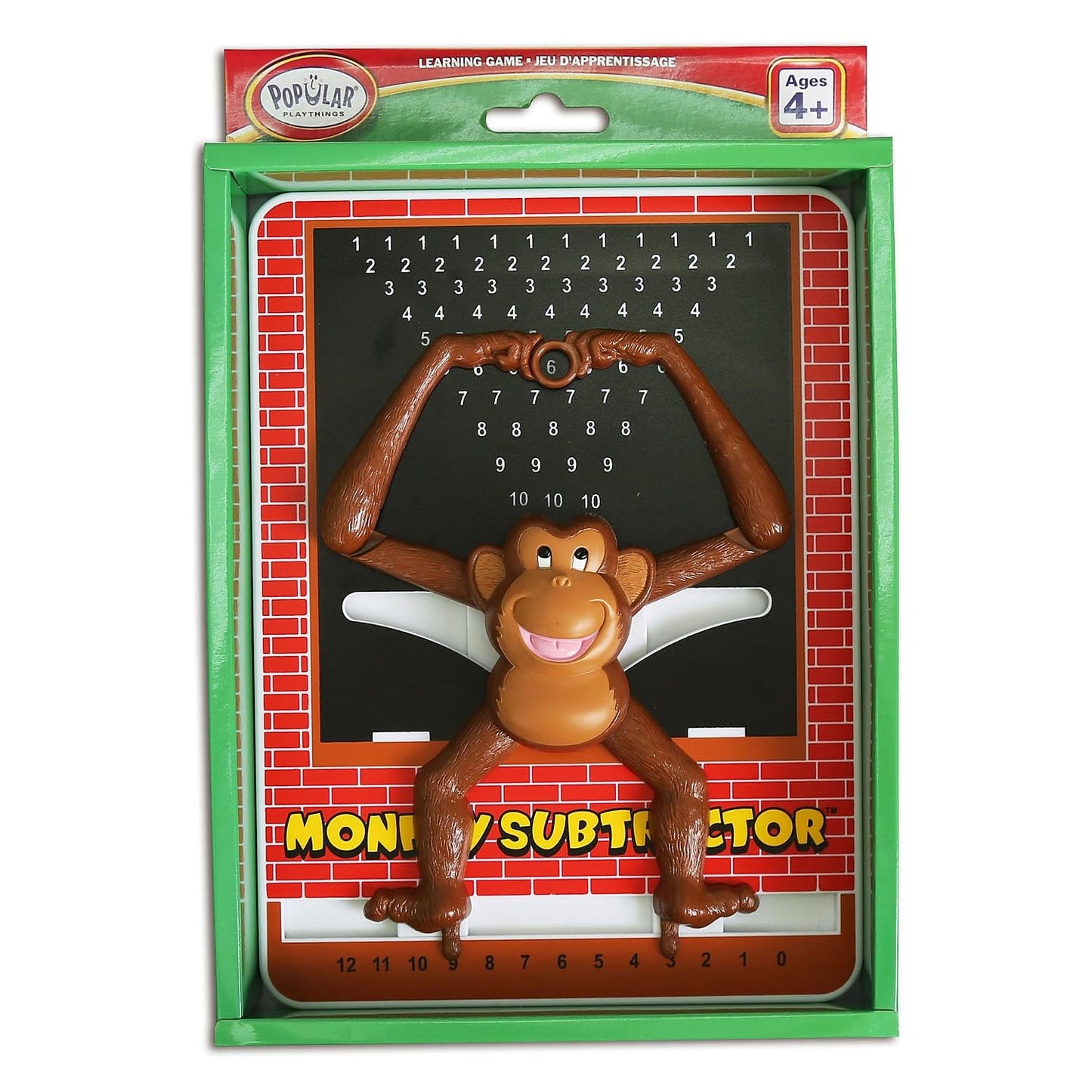 Popular Playthings Monkey Subtraction Calculator, Math Learning Toy For Children Ages 4 And Older