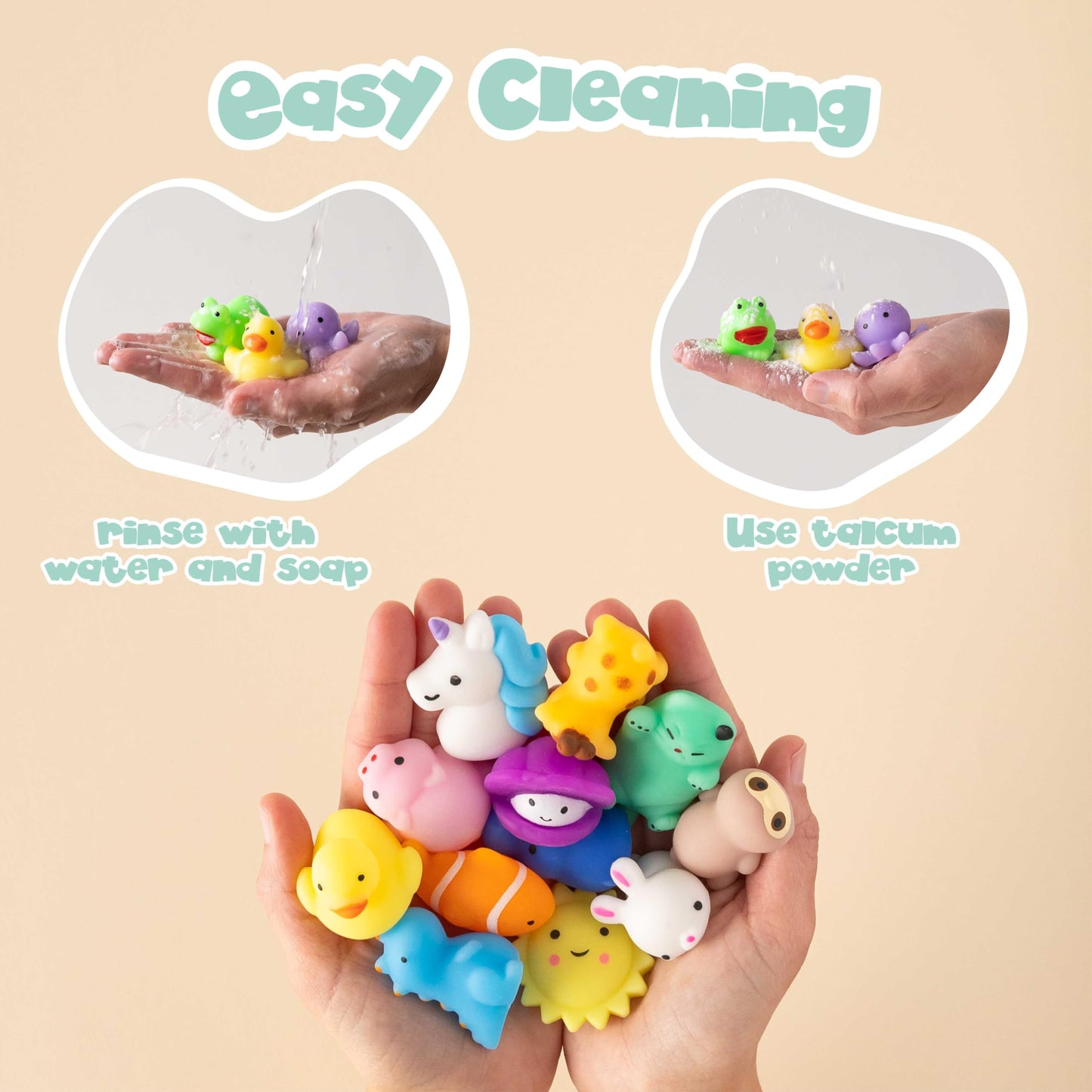 Mochi Squishy Toys Bulk For Kids Party Favors Pack 40 - Bonnyco | Goodie Bags Stuffers For Kids 3-5 4-8, Return Gifts Birthday P