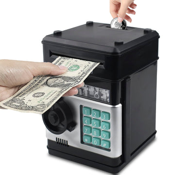 Electronic Piggy Bank With Password Lock & Mini Atm Function - Money Saving Box For Kids, Safe Coin Bank Toy For Ages 3 For Boys