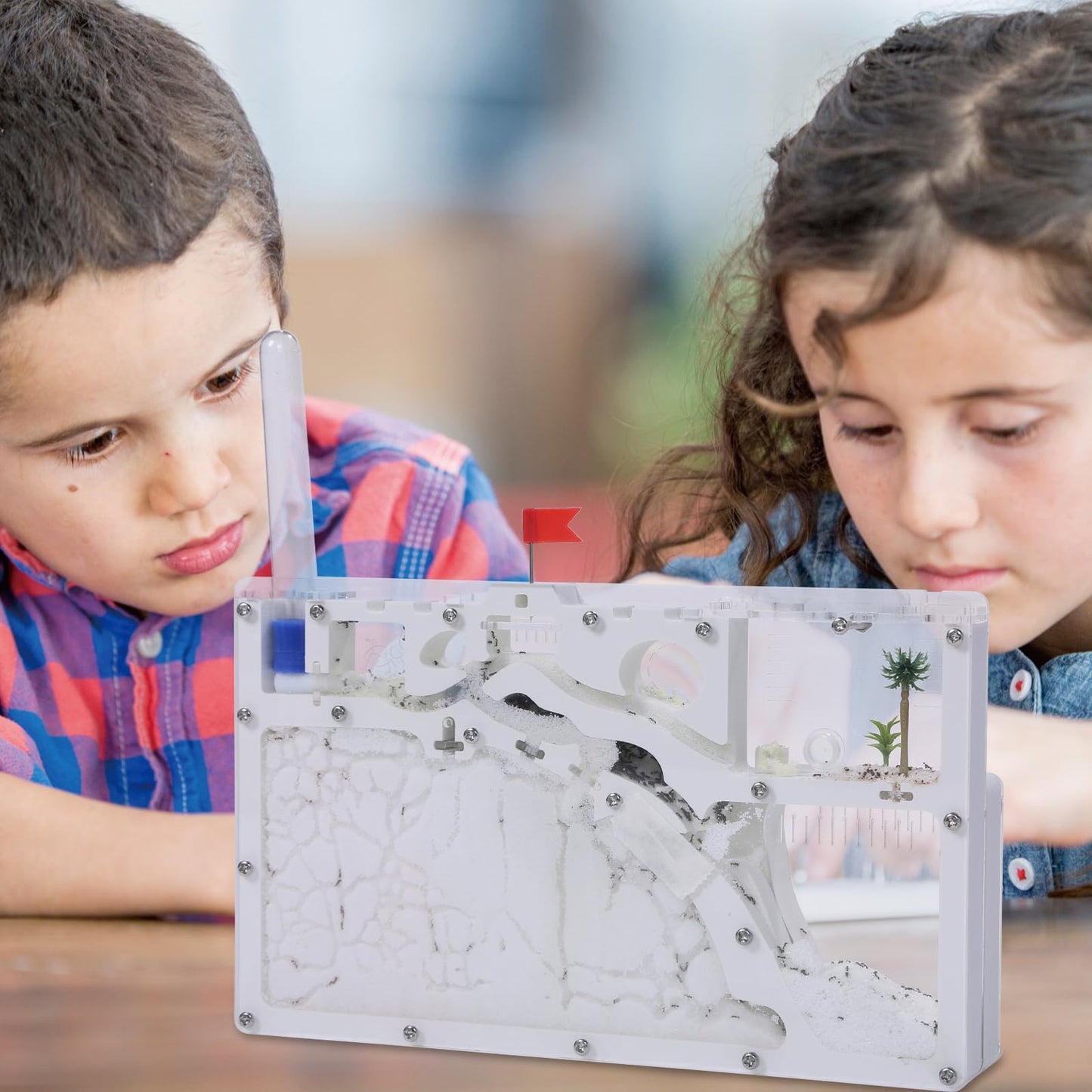 NAVAdeal Sand Ant Farm Castle 2023 Habitat Educational & Learning Science Kit Toy for Kid & mature-themed  Study of Ecosystem  Behavior of Ant Colony  Explore The World at Home School (Live Ant NOT Included)