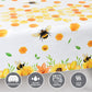 Wernnsai Bee Party Tablecloth - 2 Pack 108'' X 54'' Bee Birthday Party Supplies For Kids Girls B-Day Baby Shower Bumblebee Themed Party Decoration Large Plastic Disposable Table Cover