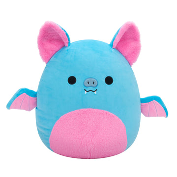 Squishmallows Original 16-Inch Boyle Blue Fruit Bat Plush - Soft Polyester Stuffed Animal Toy