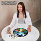 LEOGOR Wooden Jigsaw Puzzle 350 Pieces, Yin Yang Design, Extra-Thick 5mm Wood, 15x14.9 in, Unique Animal Shapes, Challenging Gift