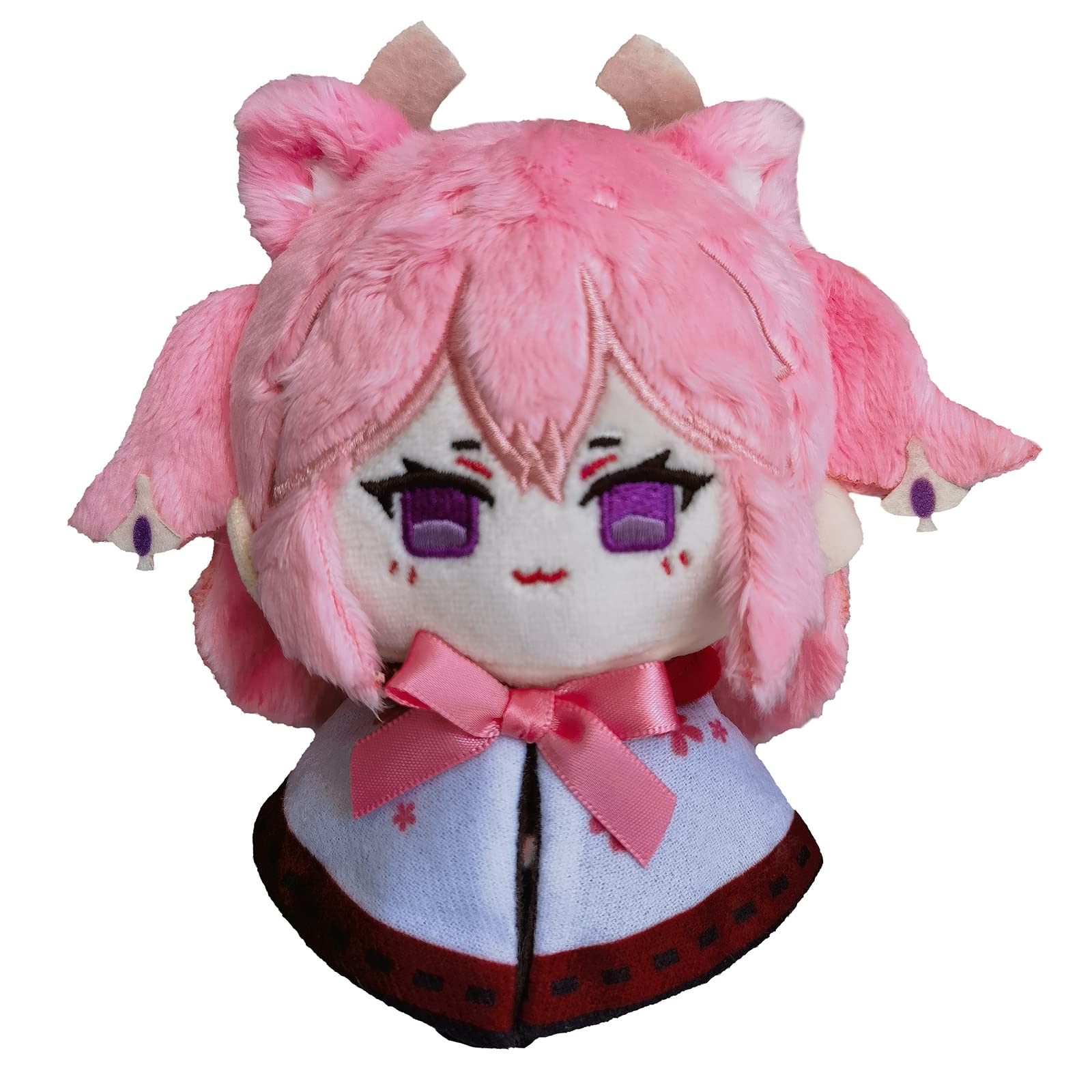 Genshin Impact Plush Toys Venti Zhongli Kazuha Xiao Plush Toy, Keychain Anime Figure Soft Stuffed Gift For Game Fans(Yaemiko)