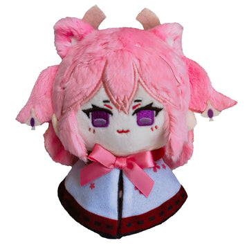 Genshin Impact Plush Toys Venti Zhongli Kazuha Xiao Plush Toy, Keychain Anime Figure Soft Stuffed Gift For Game Fans(Yaemiko)