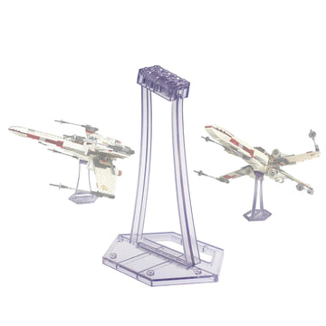 Brickvisions Display Stand For Lego 9493 75273 75301 75102 75218 X-Wing Starfighter, 75347 Tie Bomber, 75316 Mandalorian Starfig