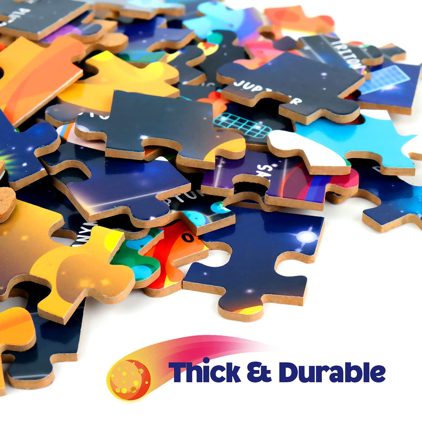 Synarry 100 Piece Puzzles For Kids, Space Puzzle For Kids Ages 4-8 Solar System Puzzle For Kids 3-5, 100 Pieces Puzzles For 3 4 5 6 7 8 Year Olds Boys Girls Childrens, Fun Planet Puzzle With Names