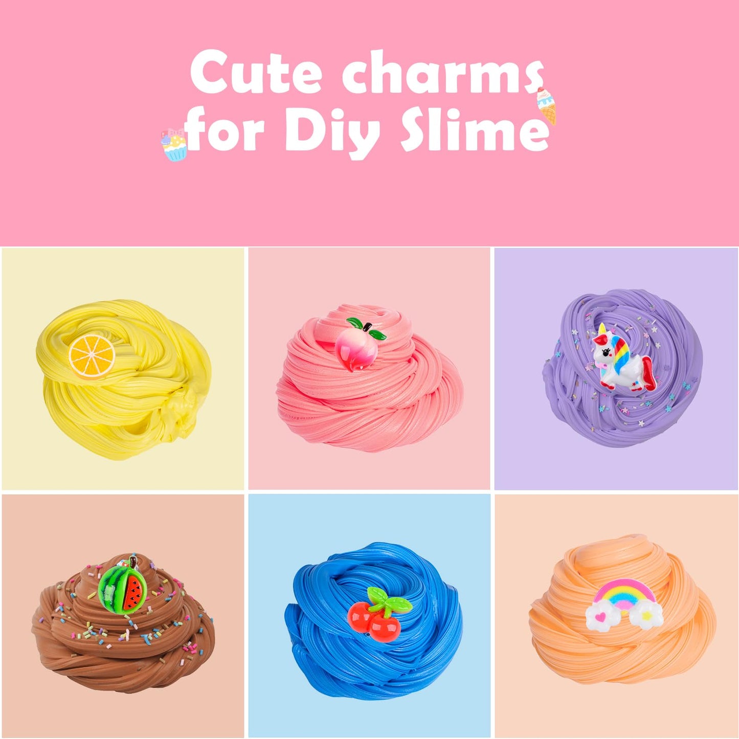 Butter Slime Kit 68 Pack, Non-Sticky And Super Soft Sludge With Cake Sticker, Perfect For Girls Party Favors, Birthday Gifts, Di
