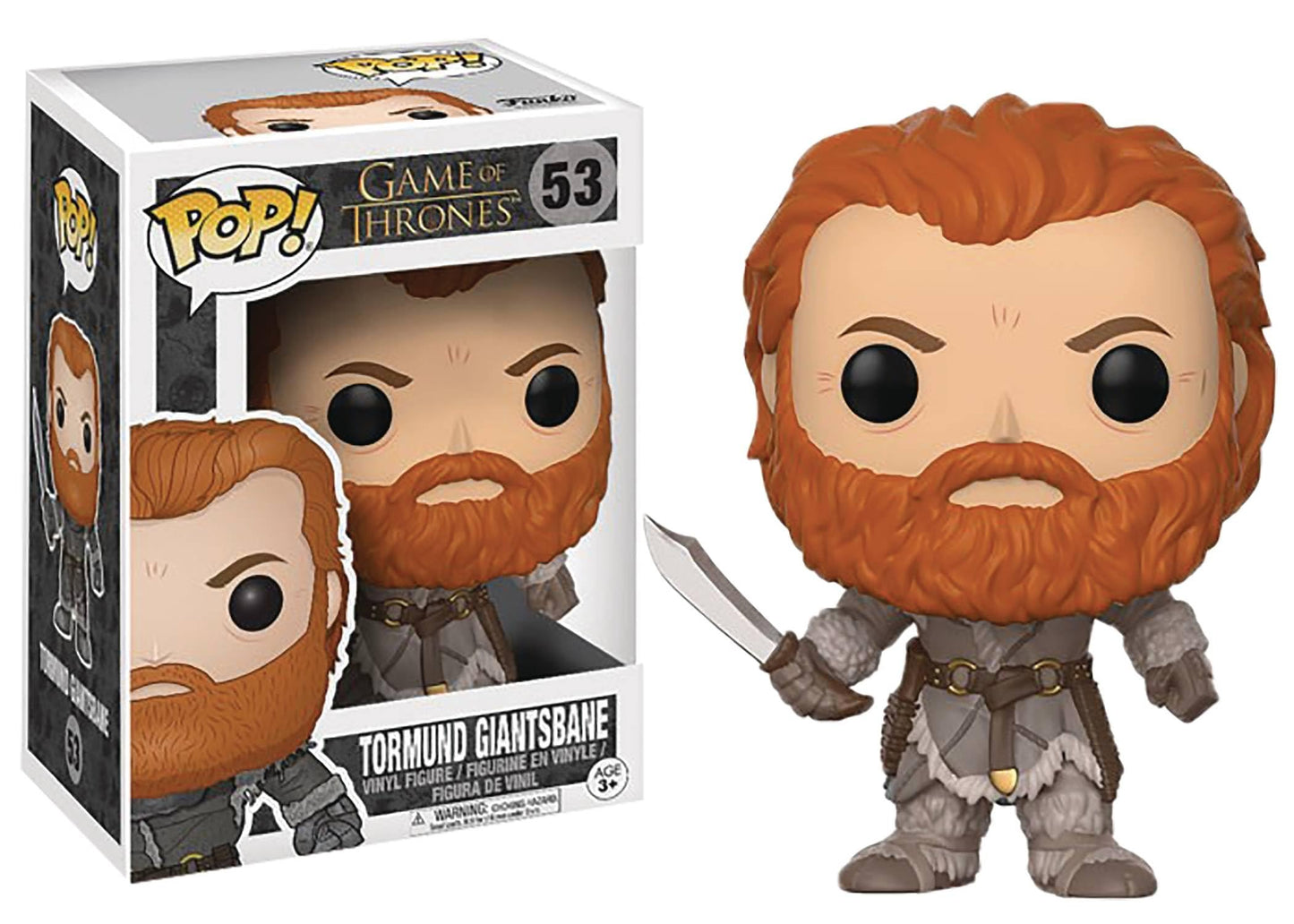 Funko Pop Game of Thrones Tormund Vinyl Figure - 3.75 inches, Multicolor, Model 12217