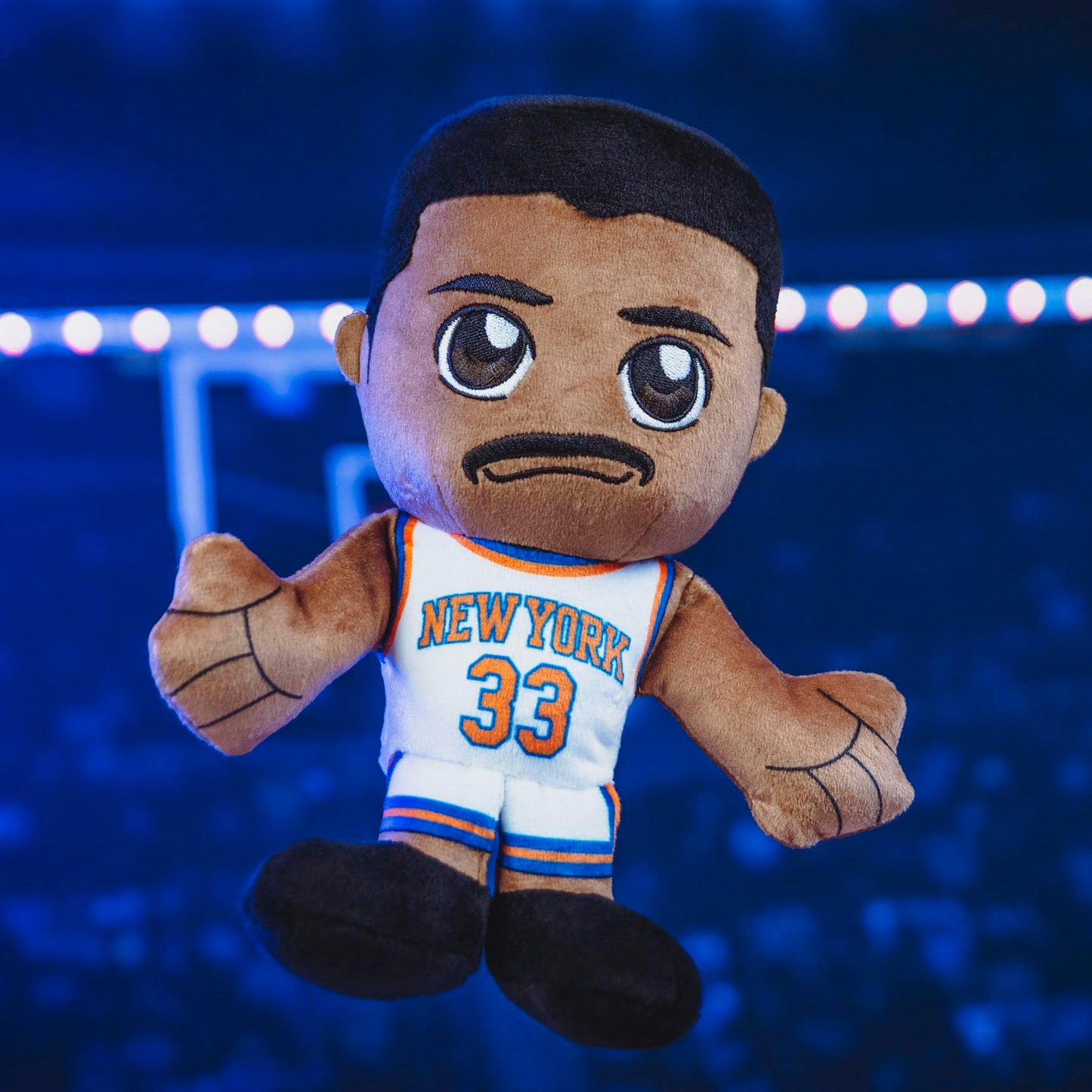 Bleacher Creatures New York Knicks Patrick Ewing 8'' Nba Kuricha Sitting Plush - Soft Chibi Inspired Nba Legend