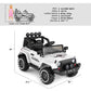 JOYLDIAS Kids Ride On Truck with Storage Space, 12V Childrens Electric Car with 2.4G Parental Remote Control, Music, Bluetooth,