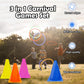 ailixinda 3 in 1 Carnival Games Set 39PCS Soft Plastic Cones Cornhole Bean Bags Ring Toss Game Carnival Combo Set Toss Games for Kids mature-themed Birthday Party Indoor Outdoor Games Supplies Yard Lawn Games