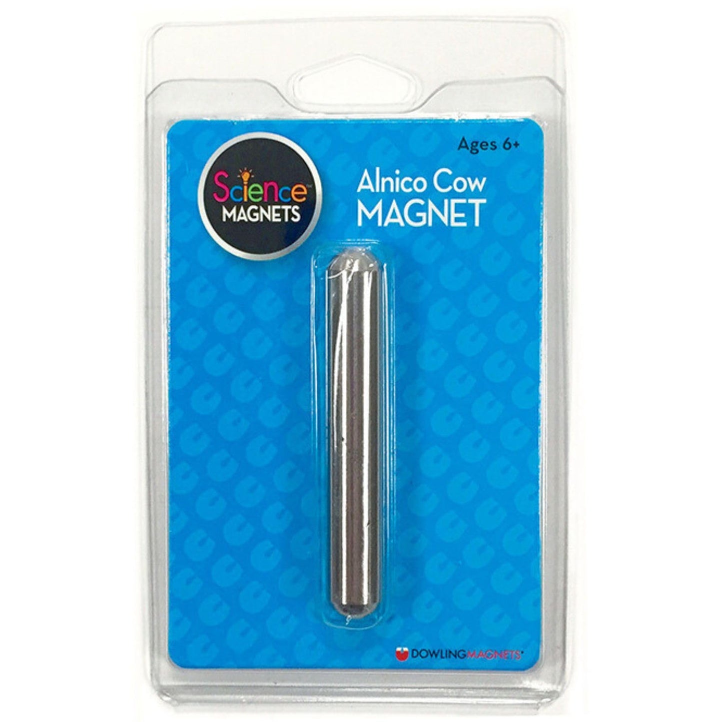 Dowling Magnets Alnico Cow Magnet - Model 731013, Silver Tone, Durable Alnico Material