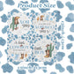 Cowboy Baby Shower Decorations-40Pcs Little Cowboy Baby Shower Napkins, Blue Disposable Little Cowboy Is On The Way Paper Napkin