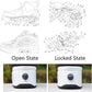 Wedsf Double-Row Deform Wheel Walking Shoes, US9, with Light, Removable Pulley, Roller Skate for Parkour