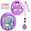 Leotube Silicone Shell Cover Compatible With Tamagotchi Uni, Silicone Protective Sleeve Case For Tamagotchi Uni Protector Skin With Lanyard (Purple)