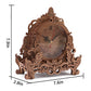 OWNONE 1 Wooden 3D Puzzle Clock Model Kit for mature-themeds  DIY Desk Clock  Dark Wooden 3D Puzzles  Crafts Gifts for Kids Children