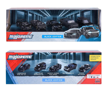 X-Tmaga Esoyl Black Edition(2023) Giftpack 5 Piece Set 1/64 Diecast Model Cars By Majorette 212053174
