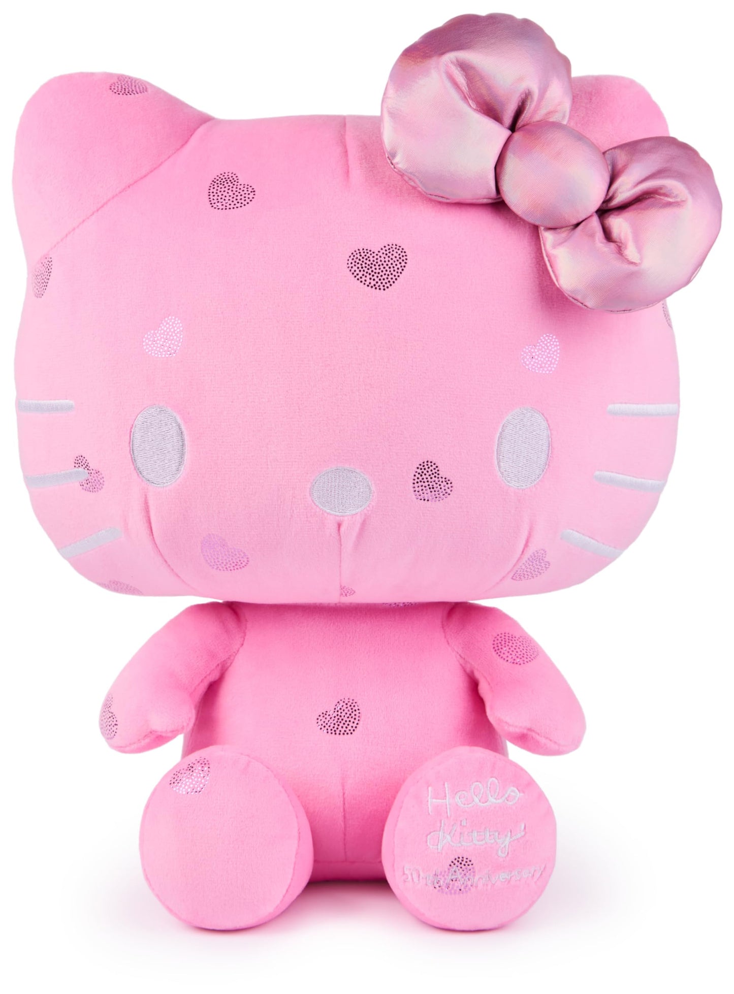 GUND Hello Kitty 50th Anniversary Plush, Special Edition Stuffed Animal, 12”, Pink, High Quality Materials