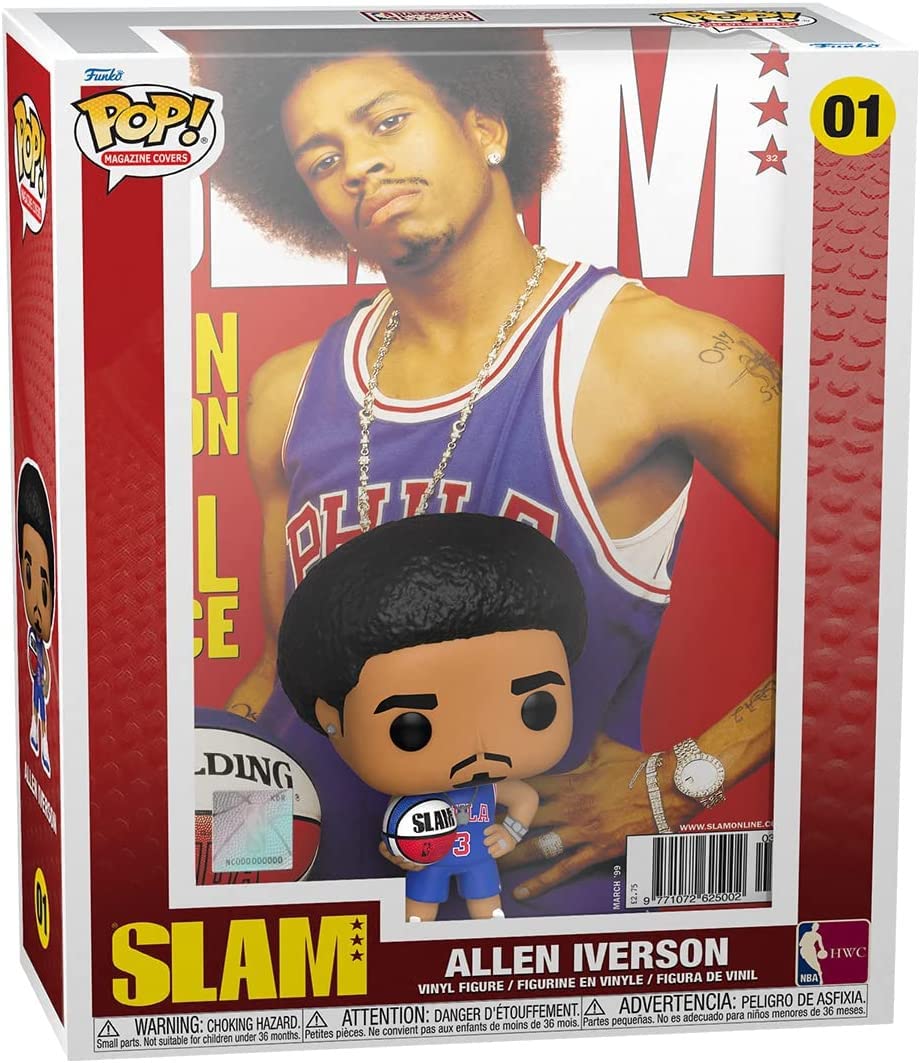 Funko Pop! NBA Cover - Allen Iverson - Vinyl Figure - Blue - Model 59349