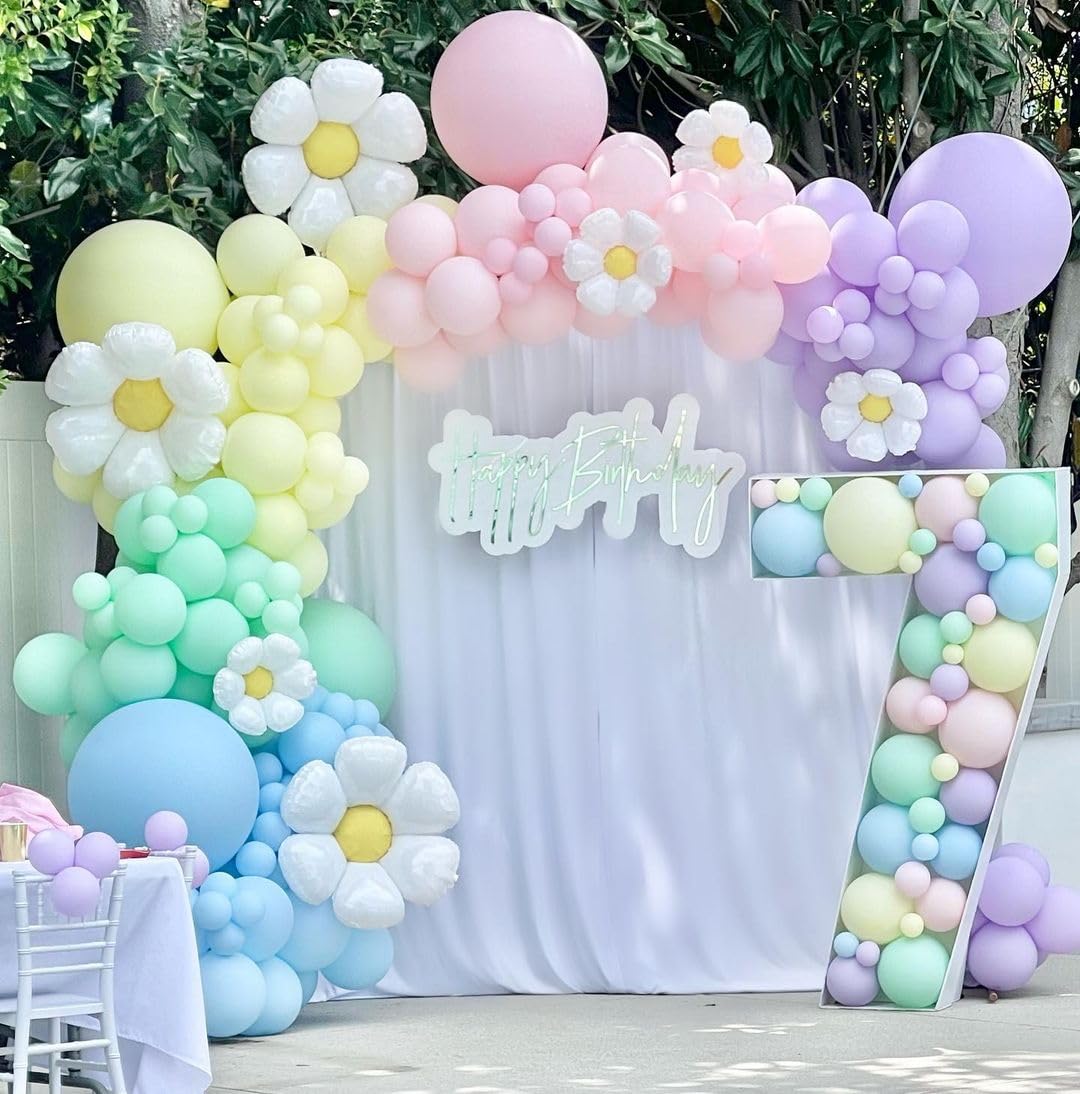 Bezente Pastel Balloons 18 Inch - 30 Pack Large Thick Macaron Balloons Big Round Multicolor Latex Balloons For Birthday Baby Sho